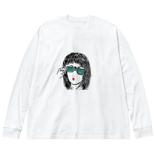 クリップオンガール Big Long Sleeve T-Shirt