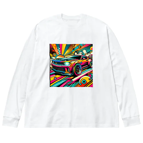 POPマッスルカー Big Long Sleeve T-Shirt