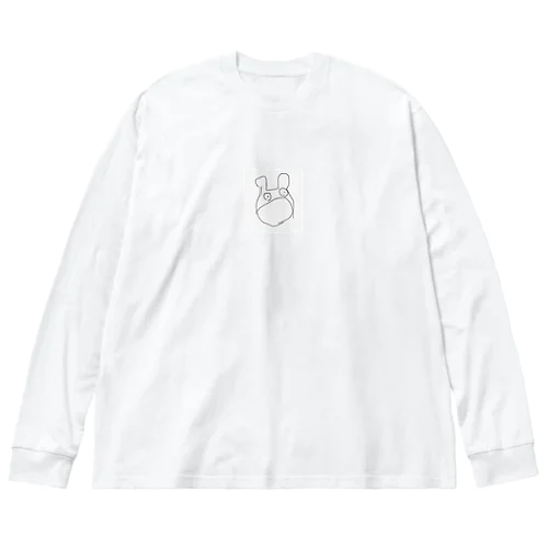 美術2の画伯の絵 ビッグシルエットロングスリーブTシャツ