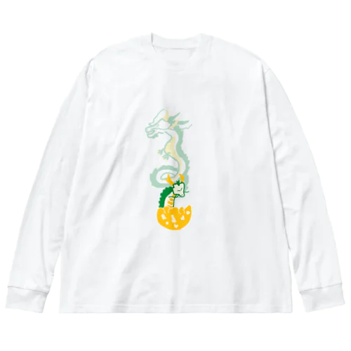 大空を夢見る子龍 Big Long Sleeve T-Shirt