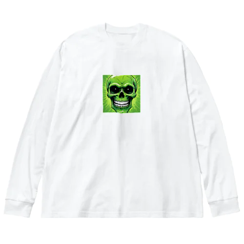 恐怖の緑髑髏グッズ Big Long Sleeve T-Shirt