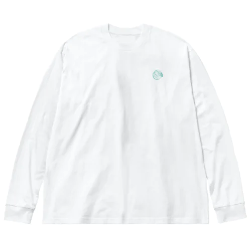 Bloomロゴシリーズ青 Big Long Sleeve T-Shirt