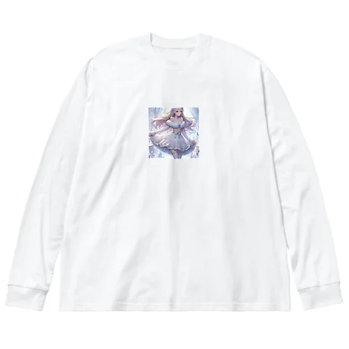 かわいいドレスの女の子 Big Long Sleeve T-Shirt