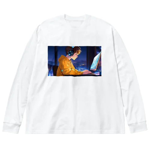 Typing Boy ビッグシルエットロングスリーブTシャツ