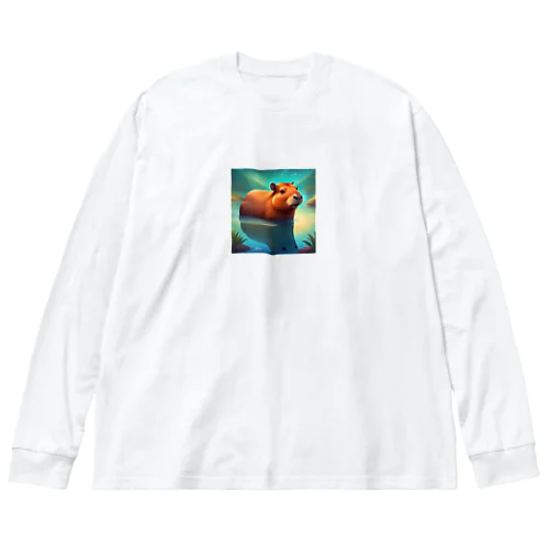 かわいいカピバラ Big Long Sleeve T-Shirt