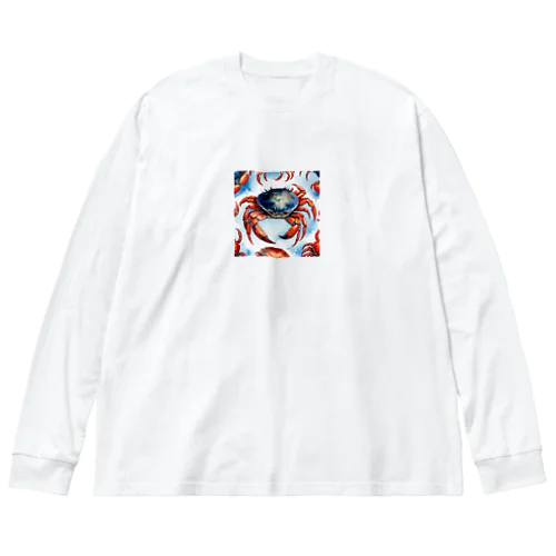 水墨画カニ Big Long Sleeve T-Shirt