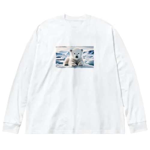 かわいいシロクマのキャラクターグッズです Big Long Sleeve T-Shirt