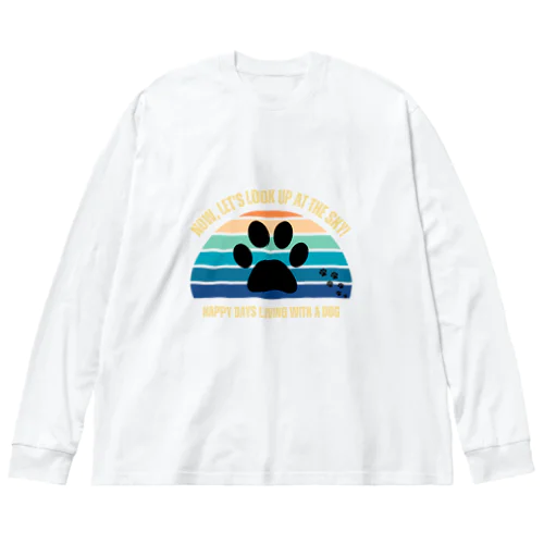 わんちゃん足跡 Big Long Sleeve T-Shirt