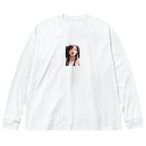 黒髪美少女　美鈴ちゃんメガネ Big Long Sleeve T-Shirt