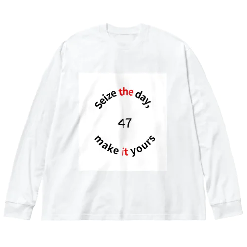 文字　2 Big Long Sleeve T-Shirt