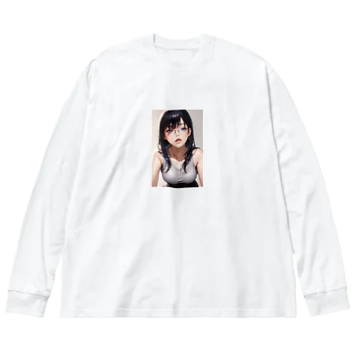 黒髪美少女　美鈴ちゃん２ ビッグシルエットロングスリーブTシャツ