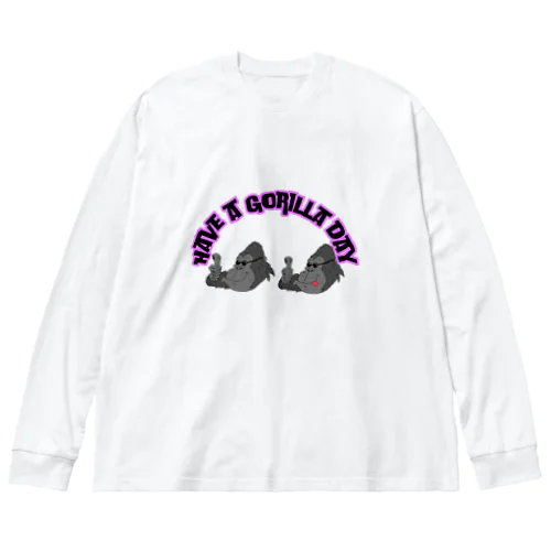 イケてるゴリラのHave a Gorilla day Big Long Sleeve T-Shirt