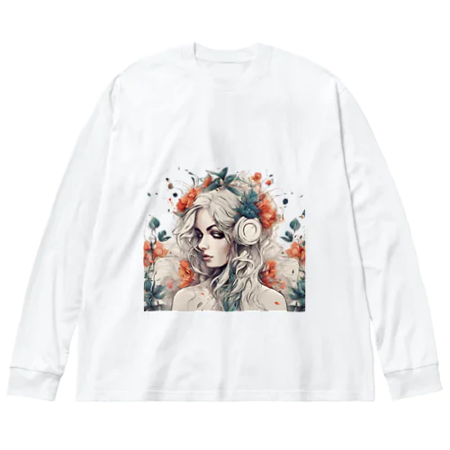 horde of flowers ビッグシルエットロングスリーブTシャツ