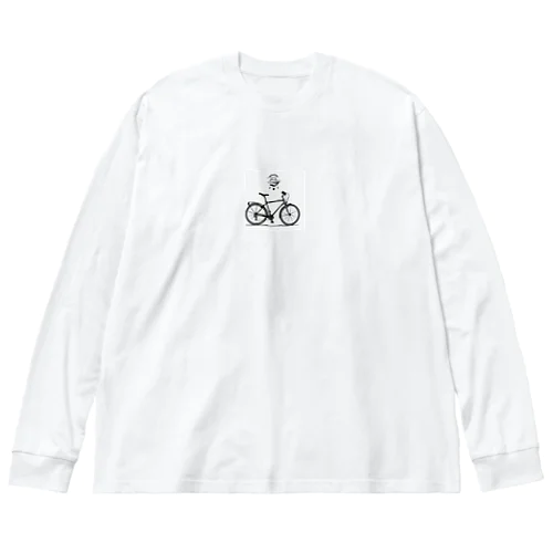 自転車ロゴ ビッグシルエットロングスリーブTシャツ