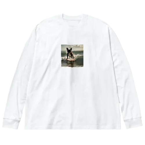 波乗りフレンチブルドッグ Big Long Sleeve T-Shirt