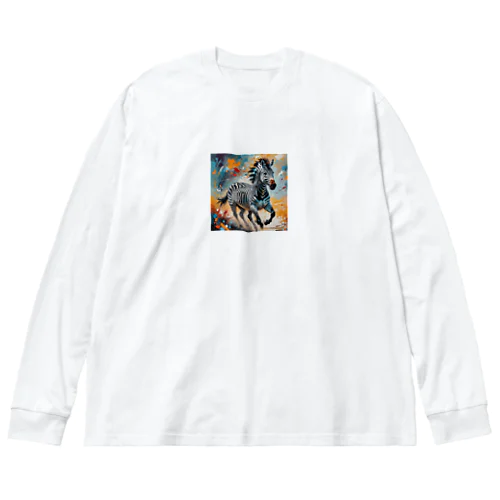 神秘なシマウマ Big Long Sleeve T-Shirt