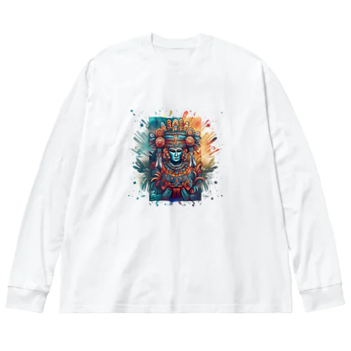 アステカあたりの雨の神様 Big Long Sleeve T-Shirt