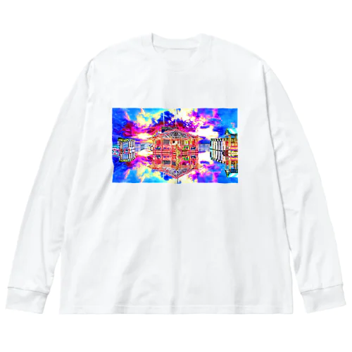 鏡面反射の開園前　Model「Victoria_Regen」 Big Long Sleeve T-Shirt