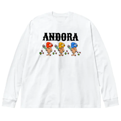 ANDORA DOGS ビッグシルエットロングスリーブTシャツ