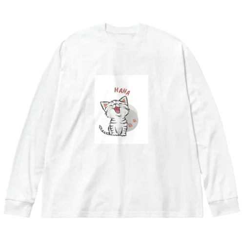 イラストカワイイ猫 Big Long Sleeve T-Shirt