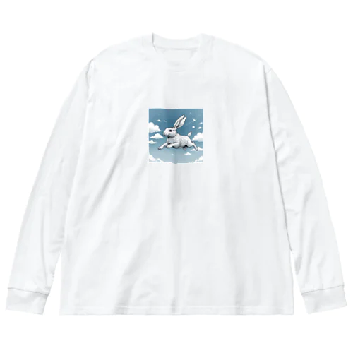 空飛ぶウサギ Big Long Sleeve T-Shirt