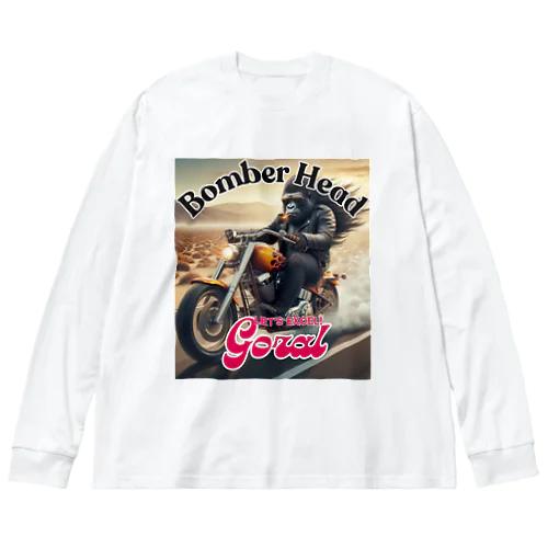 ボンバーヘッド2 ビッグシルエットロングスリーブTシャツ