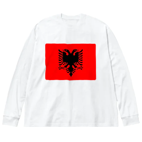 アルバニアの国旗 Big Long Sleeve T-Shirt