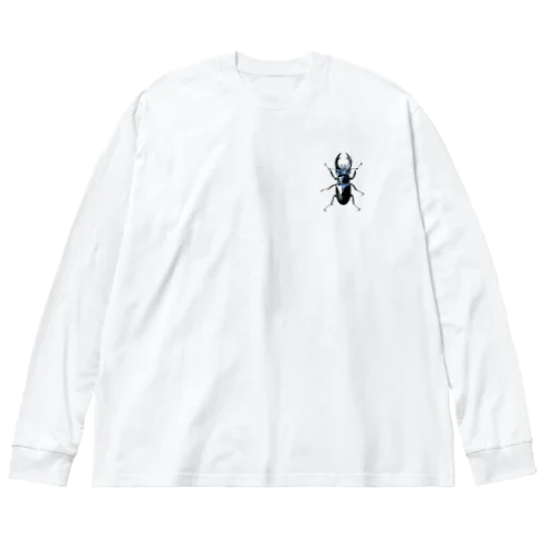 ワンポイント クワガタ Big Long Sleeve T-Shirt