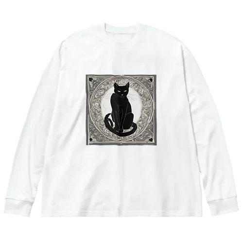 黒猫 Big Long Sleeve T-Shirt