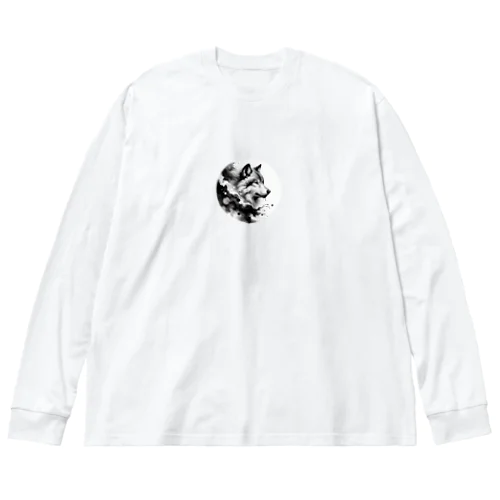 月下の狼 Big Long Sleeve T-Shirt