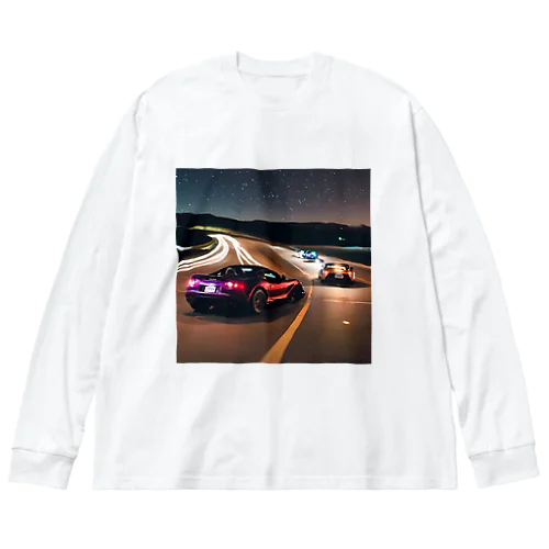 真夜中の星空レース Big Long Sleeve T-Shirt