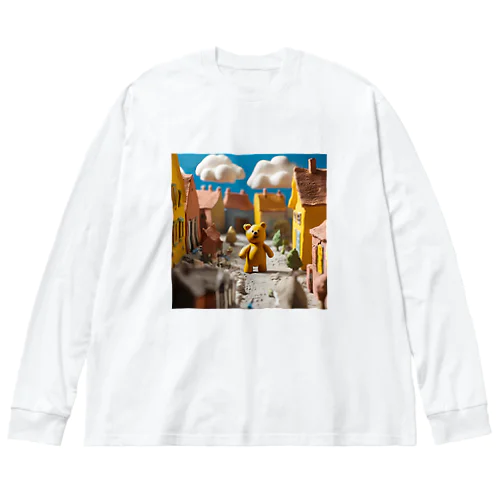 粘土クマ Big Long Sleeve T-Shirt