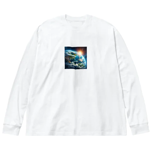 惑星からの光 Big Long Sleeve T-Shirt