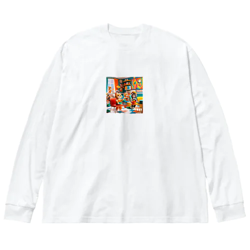 子猫のお店開発 Big Long Sleeve T-Shirt