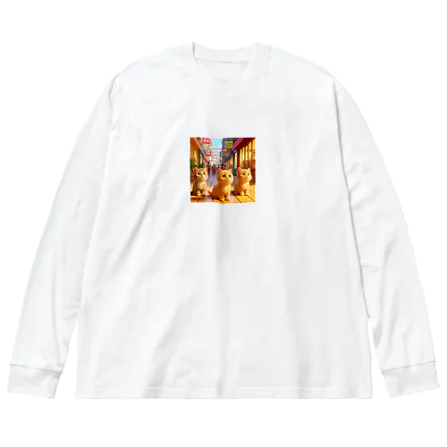 子猫のお店選び Big Long Sleeve T-Shirt