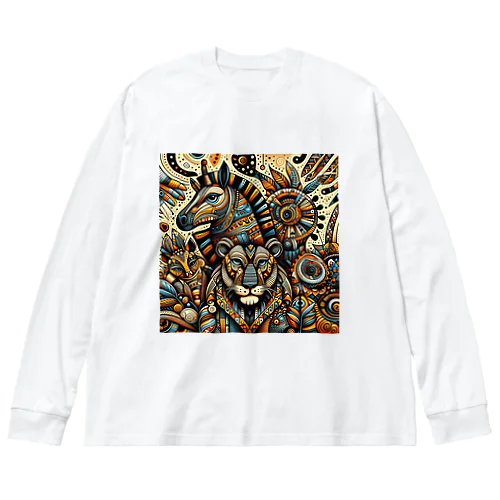 アフリカンポップ Big Long Sleeve T-Shirt