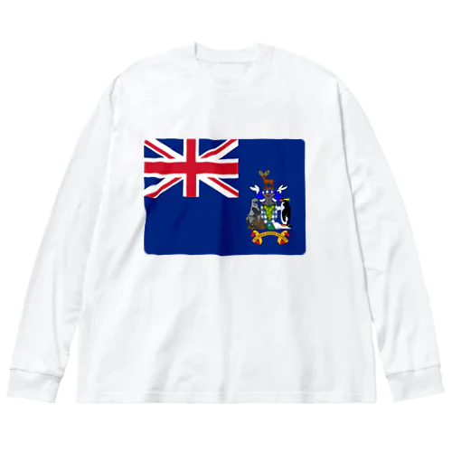 サウスジョージア・サウスサンドウィッチ諸島の旗 ビッグシルエットロングスリーブTシャツ