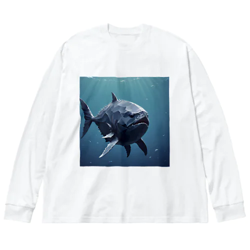 ローポリ風マンボウ Big Long Sleeve T-Shirt