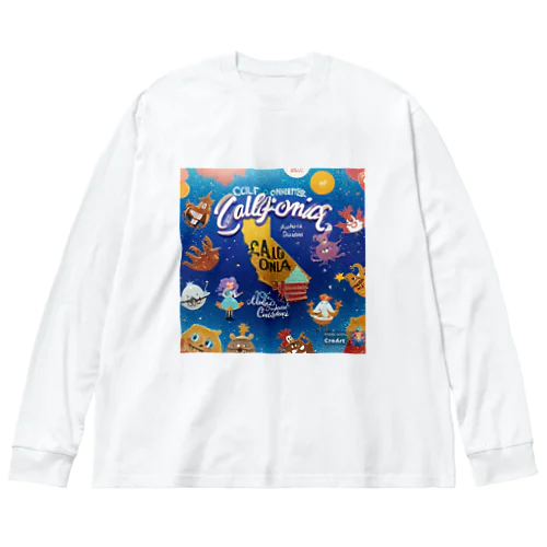 ♡California♡ice cream♡ ビッグシルエットロングスリーブTシャツ