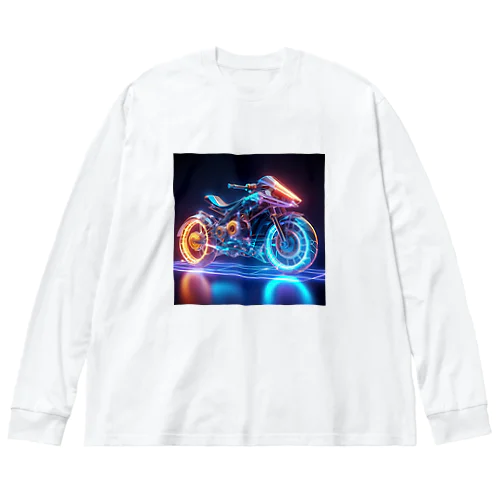 バイクホログラム ビッグシルエットロングスリーブTシャツ