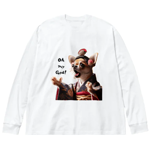 太夫犬 ビッグシルエットロングスリーブTシャツ