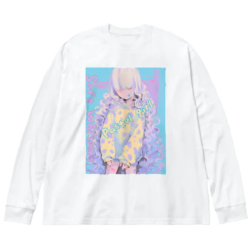 Pastel girl「パステルガール」 Big Long Sleeve T-Shirt