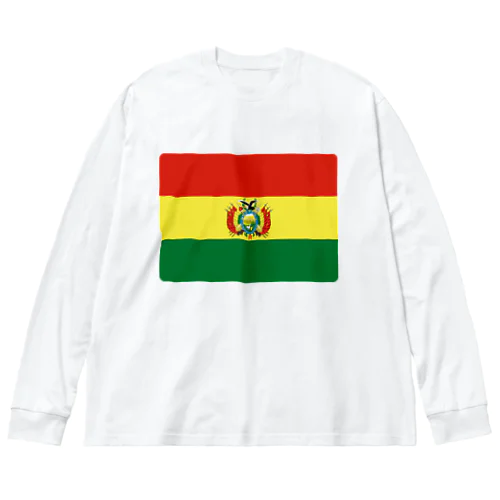 ボリビアの国旗 ビッグシルエットロングスリーブTシャツ