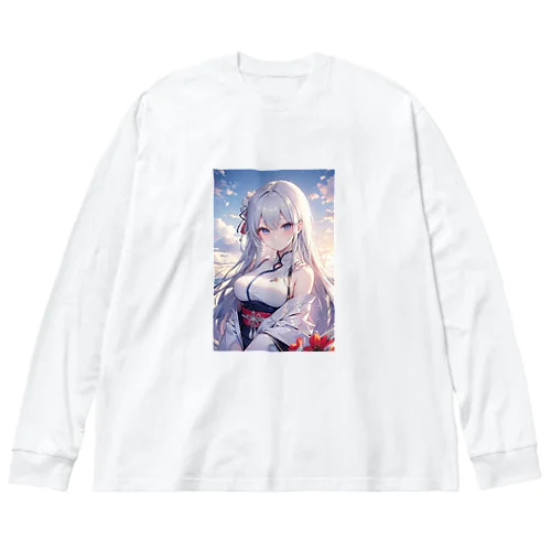 優しい巫女 ビッグシルエットロングスリーブTシャツ