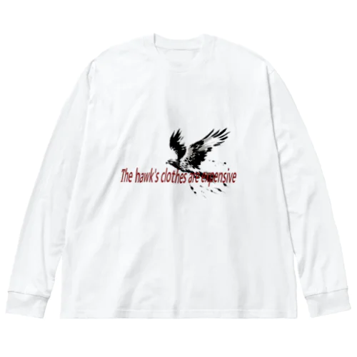 墨絵「鷹」 Big Long Sleeve T-Shirt