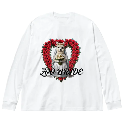 ZOO BRIDE（アルパカ②） ビッグシルエットロングスリーブTシャツ