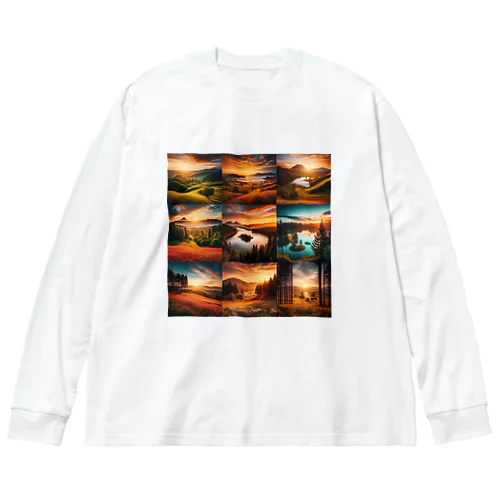 夕焼け小焼け Big Long Sleeve T-Shirt