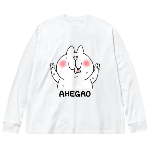 AHEGAO ビッグシルエットロングスリーブTシャツ