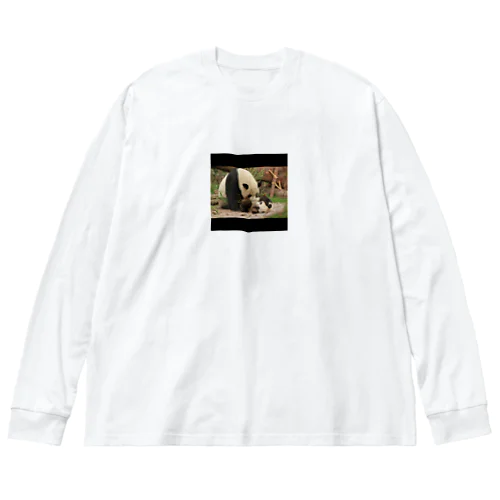 親子パンダ Big Long Sleeve T-Shirt