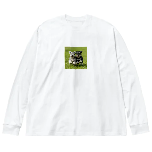 ミニチュアシュナウザー③ Big Long Sleeve T-Shirt